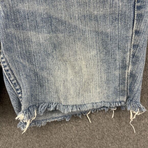 American Eagle Shorts Womens 6 Denim Hipster Frayed Hem Distressed Jean Shorts - Picture 4 of 14